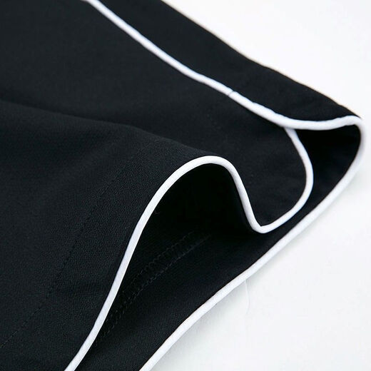 HTBT Cool Silk Cotton Wide Leg Sports Shorts for Women Summer High Waisted Loose Slimming Pants for Outerwear Versatile Casual Hot Pants Black Letters XL (Recommended 110-125 Jin Jin equals 0.5 kg)