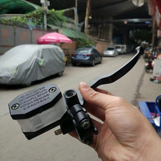 SOXW适用于豪爵太子摩托车HJ12588C8E8H8G前碟刹油泵刹车制动泵 单上泵+刹车油