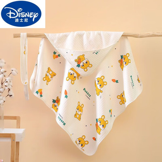 Disney Newborn Newborn Baby Quilt Newborn Baby Pure Cotton Warm Bag Quilt Cotton Bag Single Thickened Swaddle Candy Rabbit Comes with Hat and Belt