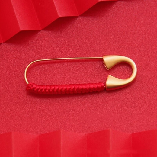 Rock Pin Baby Schwangere Frau Lockstift Pin Brosche Baby Sand Gold Körper Schutz Dekoration feste Kleidung Knopf Geschenk Wildes Pfirsichkorb King King Knot Knoten Pin 1
