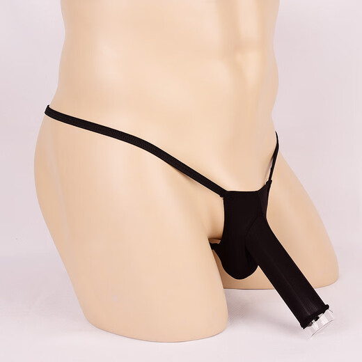 Sous-vêtements sexy de la couverture de ruban de glace transparent pour hommes Perspectives de Tong pour hommes Men de sous-vêtements sexy 4058 Blue One Set Opening