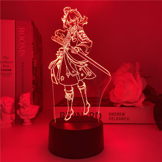 Bunte Nachtlichter in der Umgebung sind sonnig, Walnuss, kondensiertes Licht, Barbara, Wendy, Zhongli -Spiel Ornamente, 6227 Genshin Impact Diluke, weißer Riss 16 Farbfernbedienungskontrollmodell