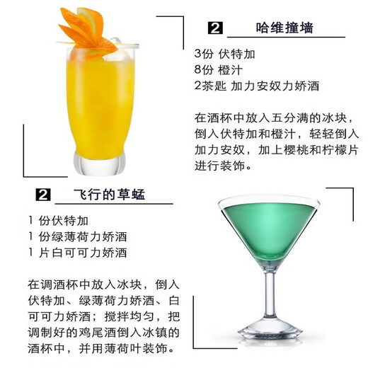 Aobeck Tequila DIY Cocktail Set Whisky Wodka Brandy Gin Rum Wein Kombination Sechs Basiswein Fortgeschrittene 6 Flaschen