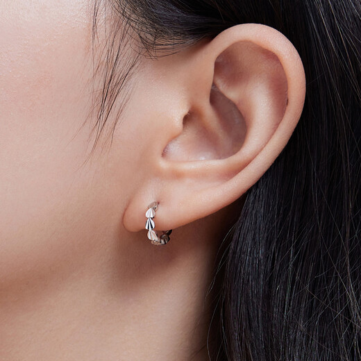 Lukfook Jewelry Platinum Earrings Platinum 950 Love Earrings Price L04TBPE0008 Approximately 2.58 grams