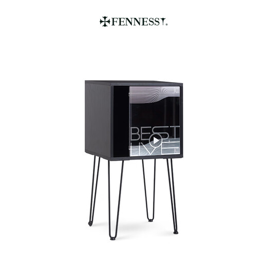Fennessy Vinyl Record Cabinet Peripheral Base Speaker Bookcase LP Sofa Side Cabinet Living Room Bedroom Storage Cabinet Display Cabinet