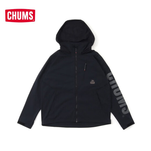 CHUMS洽洽鸟 潮牌户外春夏新品快干弹力外套轻量软壳夹克CH04-1343 灰色G001 L