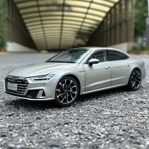 YUEJISHENG Original Audi 1 18 Audi Audi A7L 2022 Alloy Fully Open Car Model Alloy Car Model Seer Edition Dark Blue