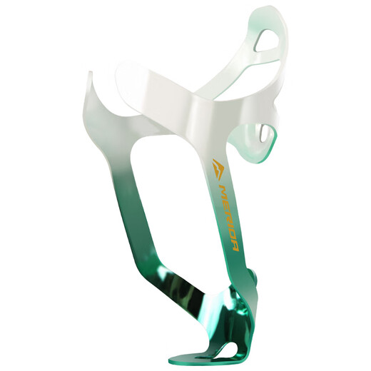 Merida Bicycle Water Bottle Cage Road Bike Mountain Bike Aluminum Alloy Water Cup Rack Cycling Bracket Cycling Equipment Accessories (Aluminum Alloy Laser Gradient) Black Silver