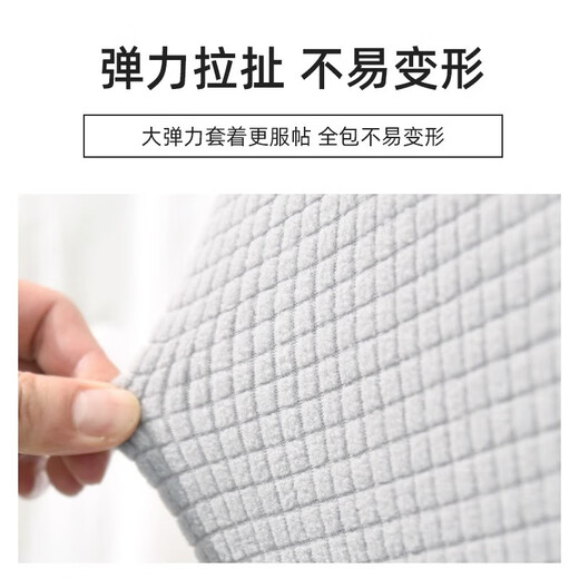 Fengwo bedside cover semi-curved special-shaped bag thickened universal simple wooden backrest concave and convex 22 cat scratches light gray thickened polar fleece square / round / 1.2 meters suitable for 1.1-1.3 meters bedside