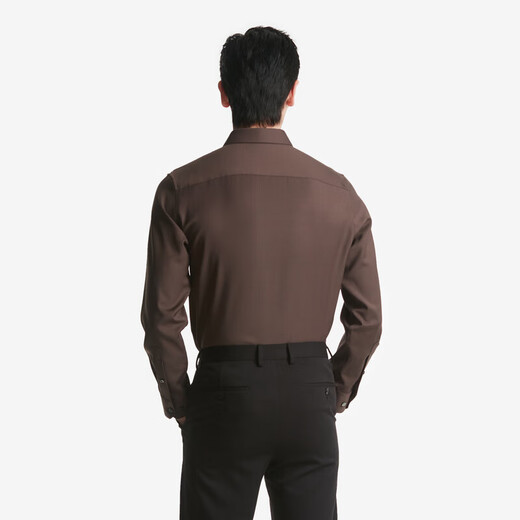 Jinba Herren-Kleidung (K-Boxing) Herbst und Winter Twill Fashion Retro Long Sleeve Shirt Bagt3937 Deep Coffee 175/l