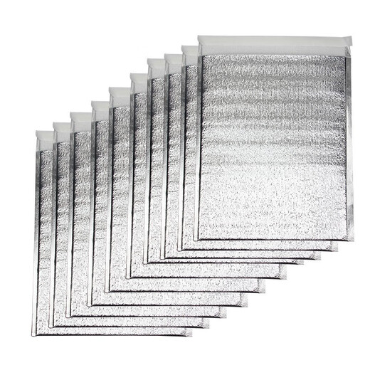 Heyoujia Insulation Bag Thick Aluminum Foil Disposable Refrigerator Bag Express Cold Chain Food Cooling Ice Bag Small Size 10 Pack