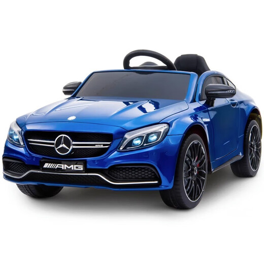 WORK BABY children's Mercedes-Benz electric car four-wheel drive infant and toddler charging remote control toy car for boys and girls that can seat adults red dual drive + remote control self-driving + hard seat electric drive