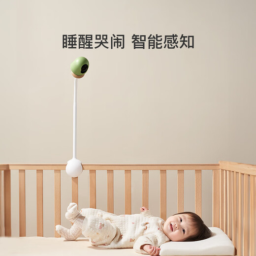 QINBAOBAO baby AI intelligent caregiver baby monitor home monitoring crying baby bed camera baby watching tool caregiver + 32G storage card + special bracket