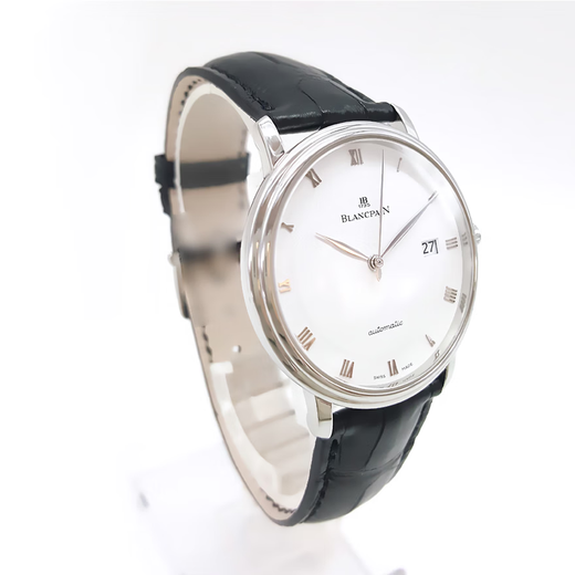 [SECUESTA 99 NUEVO] Blancpain Classic Series Men's Watch Automatic Mechanical Fashion Business Wors Formal Wear Swiss Luxury Watch 38mm-White Disc Silver Needle-6223-1127-55a