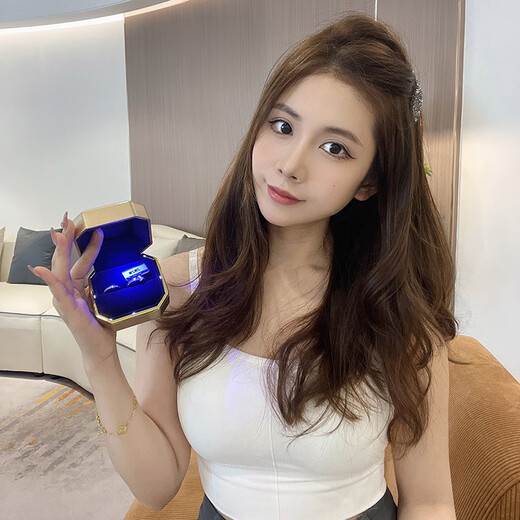 MZMZ Heart-beating Couple Ring PT950 Platinum Adjustable Pair of Rings for Men and Women Proposal Rings for Love and Birthday Gifts for Girlfriends Local Warehouse with Next Day Delivery - Light Luxury Living Pair of Rings