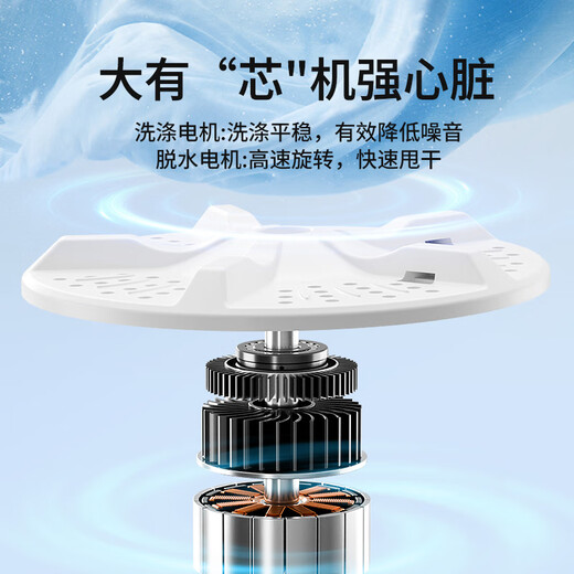 VCJ small washing machine semi-automatic double barrel double cylinder home baby dormitory rental underwear antibacterial XPB45-85KG