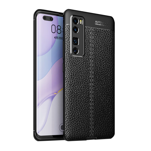 Stepfor is suitable for Huawei nova7Pro mobile phone case, ultra-thin anti-fall men's all-inclusive soft edge color matching series business protective cover Huawei Nova7Pro [graphite black]