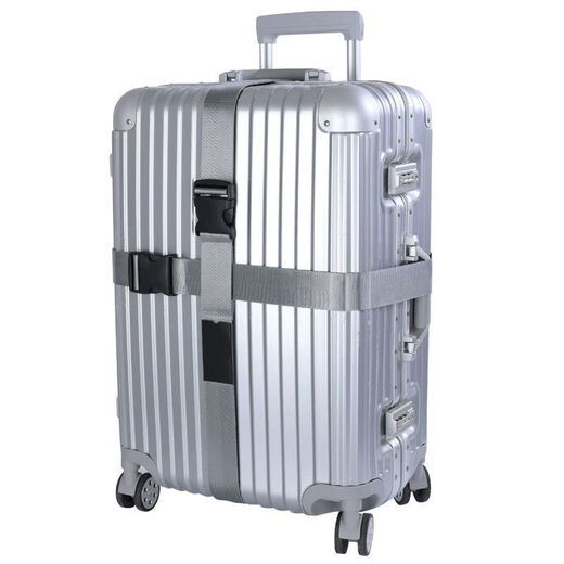 Yingni-Koffer-Gurte Ein-Line-Style-Bündelung explosionssicherer Ten-Tie-Stabes neues Passwort verdickte und befestigte graue Kreuzgürtel (mit Sperre) 5 cm*210 cm