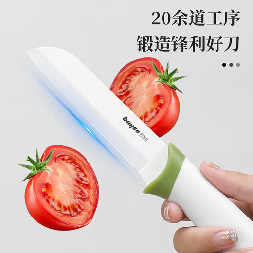 拜格（BAYCO）婴儿辅食工具刀具两件套菜刀菜板套装砧板切肉切片刀刀具全套水果冻啊TZ19310