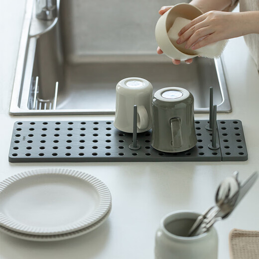 Umbra加拿大杯架厨房置物架家用水杯倒挂沥水架子茶杯玻璃杯收纳沥水架 白色/16支立柱/无包装