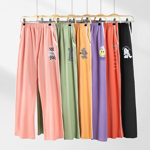 Prenez un pantalon de pyjama pur pour les femmes au printemps et en été pantalon de coton pur mince pour le printemps et l'automne. Vous pouvez porter un long pantalon pour les femmes. Pantalon à domicile en vrac doux et décontracté. 724 Taro Purple (droit) XL: Convient pour porter du poids 120 Jin [Jin est égal à 0,5 kg] -140 Jin [Jin est égal à 0,5 kg]