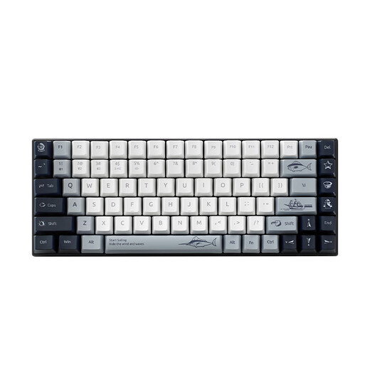 Rapoo MT510PRO Nautical Diary Multimode Mechanical Keyboard Wireless Bluetooth Wired Backlit Keyboard 75% 84 Keys Five-sided Thermal Sublimation Keycaps Fast Silver Axle
