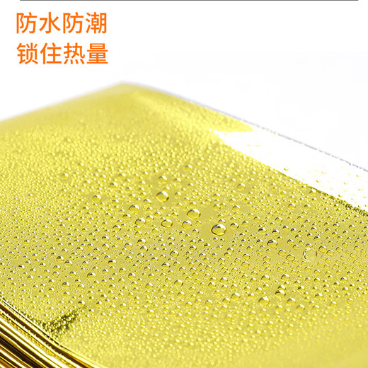 Outdoor Emergency Insulation Blanket Lightweight Travel Running First Aid Camping Aluminum Foil Travel Field Portable Rescue Blanket Double-sided Silver 10 Pack Large Size