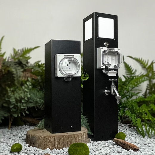 
Strange cash outdoor waterproof landscape socket column landscape courtyard garden villa 10A16A RV camp water and electricity pile integrated column GC8E12110CH