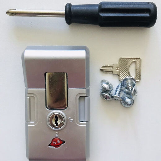 XMSJ Kennwortbox Sperre Zubehör Aluminium Frame Koffer Sperre Leder Box Universal Lock Travel Box Universal Lockschlüssel B3524 Zoll Seitenverriegelungssatz Set