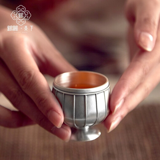 银器天下 足银茶壶999足银茶具套装 银茶杯足银煮茶烧水壶 足银功夫茶杯 玲珑茶具产品配防伪检签 玲珑银茶具套装695克配证书