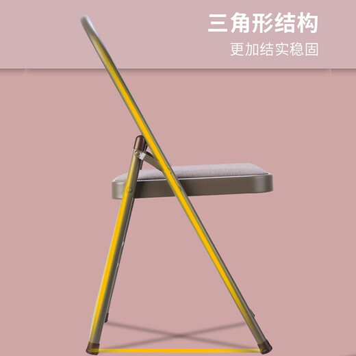 古慕妮艾扬格瑜伽椅子训练器材辅助加粗辅具可折叠倒立架多功能折叠椅子 灰色双梁+腰脱布面壁厚