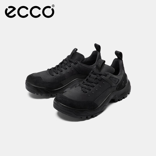 ECCO men's sports outdoor grippy wear-resistant thick-soled outdoor cross-country shoes cross-country 822354 black 43 HL