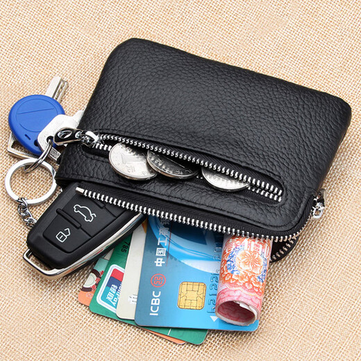 Tianyi Multi-Card Slot Coin Purse Men's Small Coin Bag Exquisite Card Bag Key Bag Wallet Women's Purse Coin Bag Multi-Card Slot Coin Purse Black