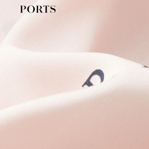 PORTS spring and summer new women's long-sleeved shirt SM8B025MPS075 pink print S (4)