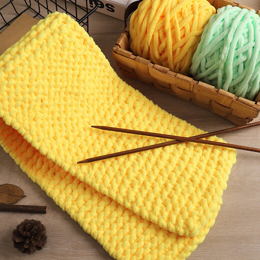 Clothing and weaving embroidery, small wholesale, hand-knitted ice thread, DIY wool ball knitting scarf, stick needle, thick wool, hook shoe thread, 01 milk white