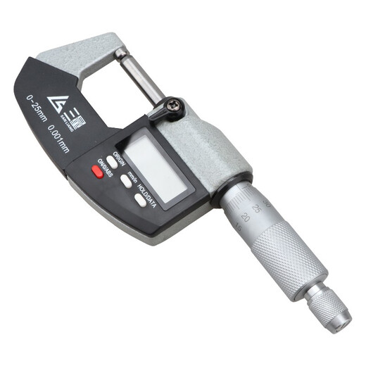 Three-measure wall thickness round head spline small probe single and double tip digital display micrometer 0-25mm flat tip crimping height gauge JDP01 wall thickness type 0-25mm