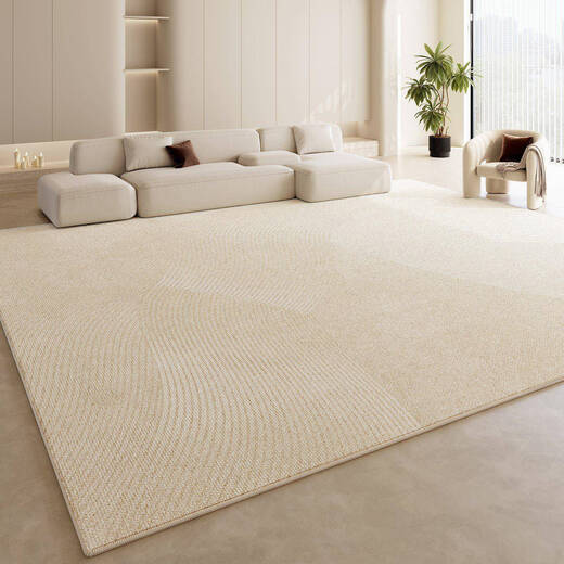 Derenkafu-Marke Teppich Wohnzimmer 2024 neuer cremefarbener Stil kostenlos waschbarer und abwischbarer Sofa-Bodenmatte High-End-Feeling großer Bereich voller Dicke Yunyan 16867 180*250 cm (geeignet für kleine und mittelgroße Wohnzimmer)
