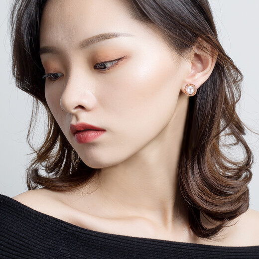 Qlady freshwater pearl earrings female temperament high-end silver needle earrings women 2025 new earrings birthday gift