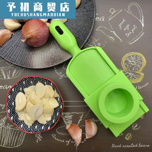 Baiqi garlic cutter multi-functional manual garlic slices kitchen lazy restaurant home barbecue garlic press large size
