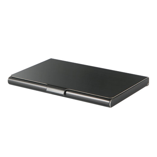 EHRENMANN anti-fingerprint titanium steel business card holder for men and women business fashion ultra-thin metal business card case business card case black