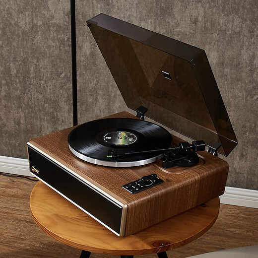 ARKROCKETHuygens Huygens Bluetooth vinyl record player retro LP record player gramophone record player audio living room ornaments Chinese Valentine's Day walnut wood grain color moving magnetic cartridge walnut wood grain