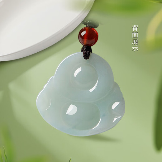 Manli Cui Guaranteed Price 11.11 Waxy Jade Buddha Pendant Smiling Mouth Ever Open Jade Pendant Women's Small Size Gift with Certificate