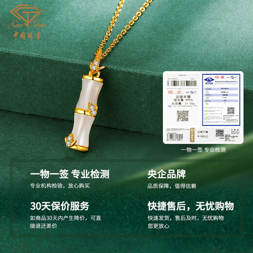 Chinesische Schmuck Geburtstag Geschenke für Freundin mit Ihnen Bambus genug Bambus Joint Silber Halskette für Freundin beste Freundin Frau