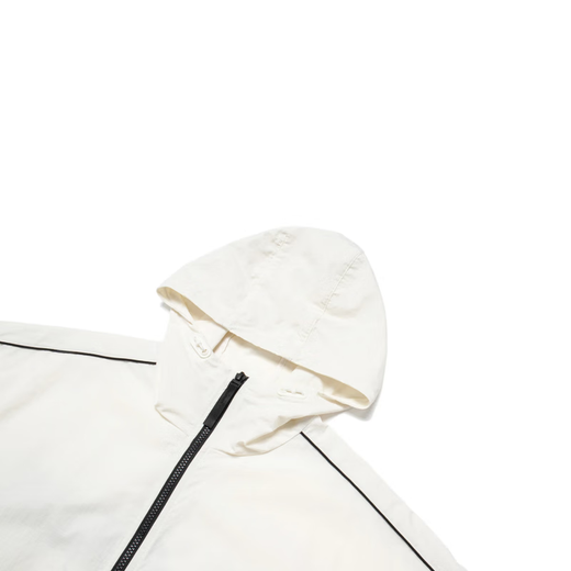 Li Ning Lotus Leaf Trench Coat Jacket Men and Women's Same Water-Repellent Sunscreen Clothes Summer Thin Outdoor Reflective Jacket Jacket White [Nylon UPF50+]AFDU695-2 M