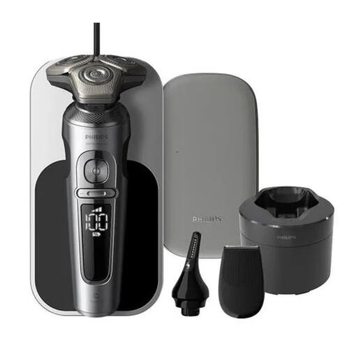Philips (Philips) 9000 -Serie Elektrische Rasierer Philips Skiniq Technology Druckerfassung Technologie Intelligente App Interconnection SP9885/36 Gewöhnliche Installation