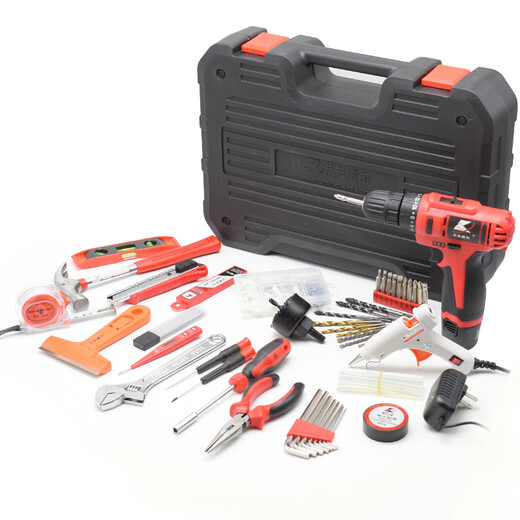 Kraftwell 122 часа литийная батарея Drill Daily Daily Homemest Tool Box Set Distrly Tool Set P3028A 126 штук