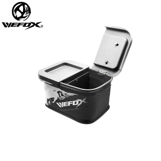 WEFOX台湾威狐EVA矶钓饵盒虫盒 海钓南极虾饵料盒蚯蚓红虫收纳箱 WEX-5008黑色