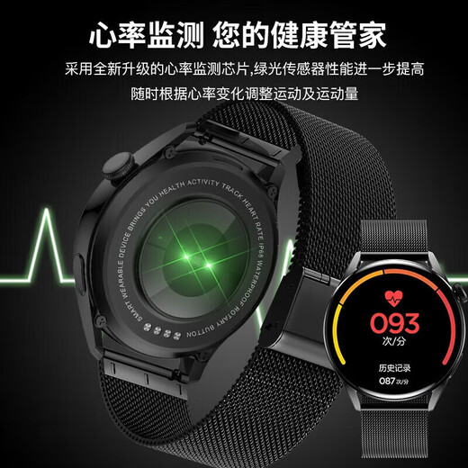 ATQ Smart Watch Herren Top Watch4 Multifunktion Bluetooth Phone [2025 Neues GT4PRO] NFC-Herzfrequenzmessung Erwachsener Sportwache für Erwachsene