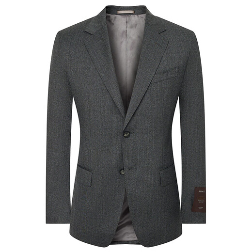 Anniversary Bird Suit Men's Choice Men's Business Formal Wool Suit Micro Suede Pants Suit Men Xingyu Gray Solid Color 52 A(185/104) /Please note waist or trousers