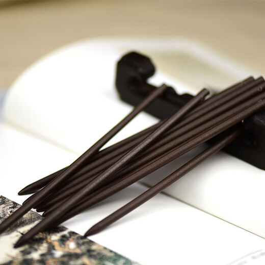 Other classical black wooden hairpin poles 15cm, antique diy accessories, handmade materials, hairpins, Hanfu accessories, wrapped flowers, classical original color wooden hairpin poles